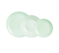 Luminarc Diwali Paradise Vajilla Opal 18 Piezas - 6 Personas Opal Apto Microondas Apto Frigorífico Ecológico