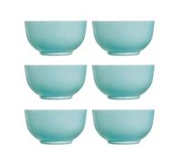 Luminarc Diwali Turquesa 6 Bol Opal 14,5cm Opal Apto Microondas Apto Frigorífico Reciclable