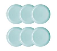 Luminarc Diwali Turquesa 6 Plato Postre Opal 27cm Opal Apto Microondas Apto Frigorífico Reciclable