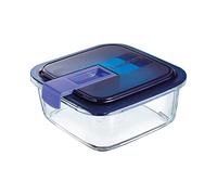 Luminarc Easy Box Recipiente Cuadrado Hermético Vidrio 18x18,5x7cm - 122cl