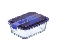 Luminarc Easy Box Recipiente Rectangular Hermético Vidrio 19x14x7,3cm - 82cl Sodo Apto Microondas Apto Frigorífico Reciclable