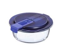 Luminarc Easy Box - Recipiente Redondo 0.67l Vidrio Hermético Con Válvula