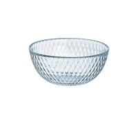 Luminarc Ensaladera Vidrio Pampille Clear 24cm | Transparente, Vidrio Sodo, forma redondo, acabado con relieve, 24cm