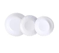 Luminarc Feston Vajilla Opal 18 Piezas-6 Personas Opal Apto Microondas Apto Frigorífico Apilable
