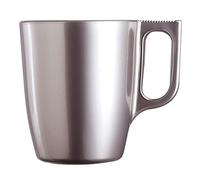 Luminarc Flashy Mokamia Taza, 250 ml, Gris, pack de 6 unidades