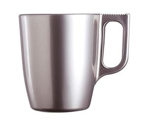Luminarc Flashy Mokamia Taza, 250 ml, Gris, pack de 6 unidades