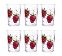 Luminarc Fresas Set 6 Vasos 50cl Fresas 50cl Sodo Apto Frigorífico Apilable