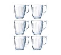 Luminarc Grand Central Caja 6 Mugs Vidrio 25cl Sodo Apto Frigorífico No Apto Microondas Ecológico