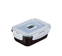 Luminarc Recipiente Rectangular Hermético Vidrio 16x11x7cm - 82cl Pp - Polipropileno Apto Microondas Apto Frigorífico Tapa 4 Cierres Herméticos 100% Con Válvula