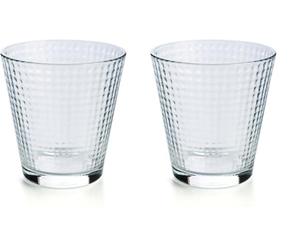 Luminarc Lina - Set 6 vasos forma baja 25 ptos para lavavajillas, vidrio (Paquete de 2)