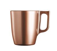 Luminarc Mug Flashy de vidrio 25 obre, Vidrio, forma cónica, acabado brillo, 25 pto para microondas, fácil de limpiar