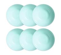 Luminarc Pampille Turquesa Set 6 Platos Hondos Opal Apto Microondas Apto Frigorífico Reciclable