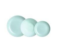 Luminarc Pampille Turquesa Vajilla Opal 18 Piezas - 6 Personas Turquesa