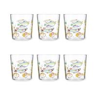 Luminarc Peces Set 6 Vasos 36cl Peces 36cl Sodo Apto Frigorífico Apilable