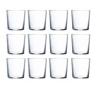 Luminarc Set de 12 vasos bajos Pinta de vidrio 36 cl | Transparente, Vidrio, formato bajo, acabado brillo, 12 piezas