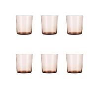 Luminarc Pinta Fume Set 6 Vasos Alto Vidrio 36cl Sodo Apto Frigorífico Apilable