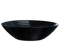 Dajar Cuenco/Plato hondo Harena Luminarc, cristal, Negro, 20 x 20 x 5,3 cm