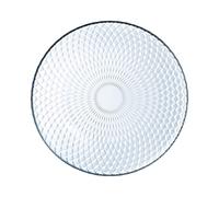 Luminarc Plato hondo Pampille Clear de vidrio 20 cm | Transparente, Vidrio, formato redondo, acabado con relieve, 20 cm, apilable, apto para microondas, apto para frigorífico