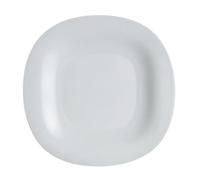Luminarc Plato llano Carine Granit de vidrio opal 27 cm | Gris, Vidrio opal, formato cuadrado, acabado brillo, 27 cm, apilable, apto para microondas, apto para frigorífico