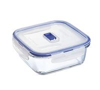 Luminarc Pure Box Active Recipiente Cuadrado Hermético Vidrio 18x18x7,3cm - 122cl Sodo Apto Microondas Apto Frigorífico Reciclable