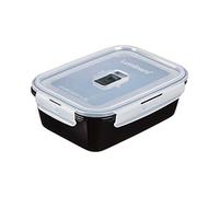 Luminarc Pure Box Negro Recipiente Rectangular Hermético Vidrio 19x13x7,3cm - 122cl