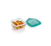 Luminarc RECIP CUAD C/T 38 CL KEEP'N Lagon Lum, Transparente y Verde, 38cl