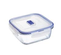 Luminarc Recipiente hermético Pure Box Active de vidrio, 122 cl Cuadrado