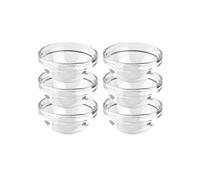 Luminarc Serie Empilable - Juego de 6 cuencos de 6 cm apilables en diseño atemporal, vidrio, transparente, 7,5 cm