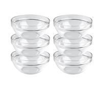 Luminarc Serie Empilable - Juego de 6 cuencos de 6 cm apilables en diseño atemporal, vidrio, transparente, 17 cm