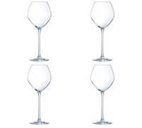 Luminarc Set de 4 copas de vino Grand Chais de cristalín 35 cl | Transparente, Cristalín, formato alto, acabado brillo, 35 cl, 4 piezas, apto para frigorífico, fácil de limpiar