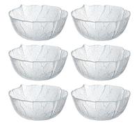 Luminarc Set de 6 boles Aspen de vidrio 12,5 cm | Transparente, Vidrio, forma cónica, acabado brillo, 12,5 cm, 6 piezas, apto para microondas, apto para frigorífico