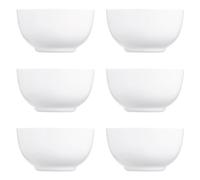 Luminarc Set de 6 boles Diwali de vidrio opal 14,5 cm | Blanco, Vidrio opal, forma cónica, acabado brillo, 14,5 cm, 6 piezas, apto para microondas, apto para frigorífico