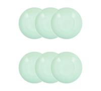 Luminarc Set de 6 platos hondos Apy Paradise de vidrio opal 20 cm | Verde, Vidrio opal, formato redondo, acabado brillo, 20 cm, 6 piezas, apilable, apto para microondas, apto para frigorífico