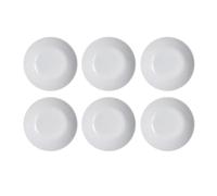 Luminarc Set de 6 platos hondos Diwali Granit de vidrio opal 20 cm | Gris, Vidrio opal, formato redondo, acabado brillo, 20 cm, 6 piezas, apilable, apto para microondas, apto para frigorífico