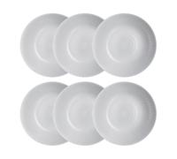Luminarc Set de 6 platos hondos Pampille Granit de vidrio opal 20 cm