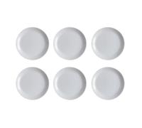 Luminarc Set de 6 platos llanos Diwali Granit de vidrio opal 25 cm | Gris, Vidrio opal, formato redondo, acabado brillo, 25 cm, 6 piezas, apilable, apto para microondas, apto para frigorífico
