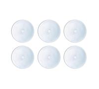 Luminarc Set de 6 platos llanos Pampille Clear de vidrio opal 25 cm