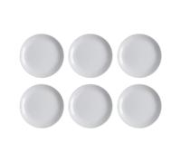 Luminarc Set de 6 platos postre Diwali Granit de vidrio opal 19 cm | Gris, Vidrio opal, formato redondo, acabado brillo, 19 cm, 6 piezas, apilable, apto para microondas, apto para frigorífico