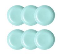 Luminarc Set de 6 platos postre Pampille de vidrio opal 19 cm
