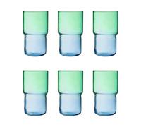 Luminarc Set de 6 vasos altos Candy Mix de vidrio 32 cl