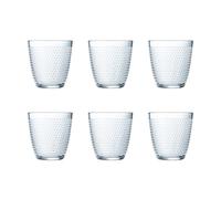 Luminarc Set de 6 vasos bajos Concepto Pampille de vidrio 25 cl