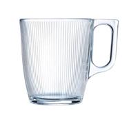 Luminarc Stripy Set 6 Mugs Vidrio 25cl Sodo Apto Microondas Apto Frigorífico Ecológico