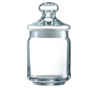 Luminarc Tarro Club de vidrio 28 cl | Transparente, Vidrio, formato bajo, acabado brillo, 28 ierre a presión, no apto para microondas, fácil de limpiar