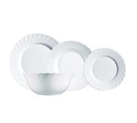 Luminarc Trianon Vajilla Opal 19 Piezas - 6 Personas Opal Apto Microondas Apto Frigorífico Reciclable