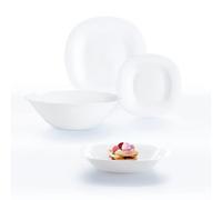 Luminarc Carine Blanco Vajilla Opal 19 Piezas - 6 Personas