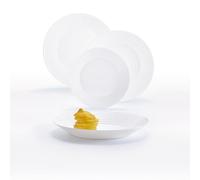 Set de vajilla luminarc harena blanco vidrio 18 piezas 0883314513912 s2703781 luminarc