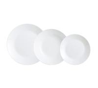 Luminarc Vajilla de vidrio opal Zelie, 18 piezas para 6 personas