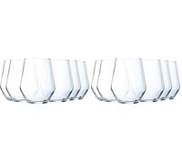 Luminarc Vinetis Collection - 6 vasos altos 40 cl - Diseño moderno y elegante - Fabricado en Francia - Embalaje reforzado (Paquete de 2)
