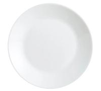 LUMINARC ZELIE Caja 12 Platos Postre Opal 18CM Blanco Brillo Fabricado en Francia Reciclable Blanco