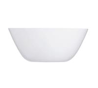 LUMINARC ZELIE Ensaladera Opal 18CM Blanco Brillo Fabricado en Francia Reciclable Blanco